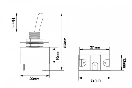 Switch Toggle Classic 2PIN