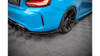 Splitter BMW 2 F87 M-Pack Tył Boczne Street Pro Black-Red + Gloss Flaps