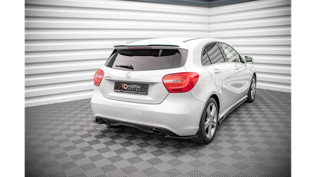 Splitter Mercedes-Benz A W176 Rear Side v.2 Gloss Black