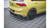 Splitter Volkswagen Golf 8 GTI Clubsport Rear Side Racing Durability Black-Red + Gloss Flaps