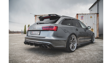 Dokładka Audi A6 C7 Facelift S-Line Zderzak Tył Gloss Black