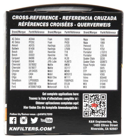 Filtr oleju K&N HP-1011