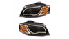 Lights Audi A3 8P Front Black