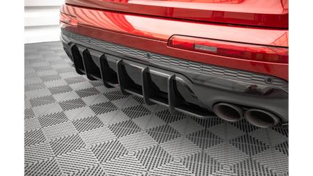 Diffuser Audi Q7 4M Facelift Rear Street Pro Red