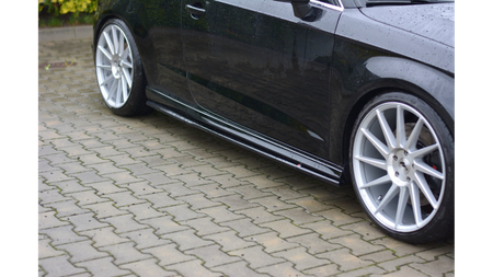 Dokładka Audi S3 8V Facelift Progi Gloss Black