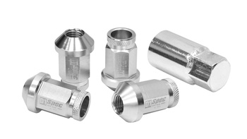 Wheel lug nuts D1Spec Replica 40mm M12x1,25 Silver