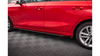Dokładka Audi A3 8Y Progi Street Pro Black-Red + Gloss Flaps
