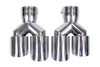 Exhaust 89mmx2 Inlet 76mm Polished Set