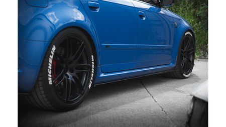 Diffuser Audi RS4 B7 Side Skirts Gloss Black