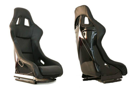 Racing seat EVO PVC Carbon Black