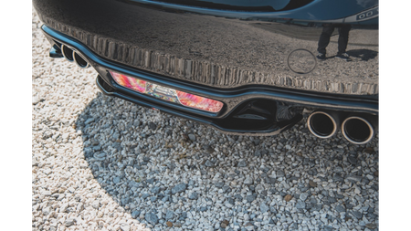 Splitter Fiat 124 Spider Abarth Tył Środkowy Gloss Black