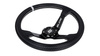Steering wheel SLIDE 350mm offset:90mm Carbon Silver Strip