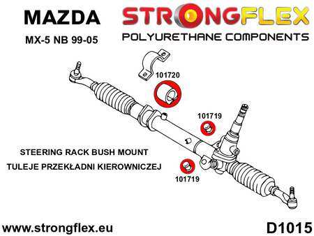 Steering rack bush