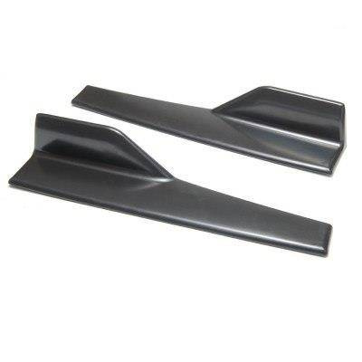 Universal Black Side Skirt Rocker Splitters Winglet Wings Canard Diffuser Type 2