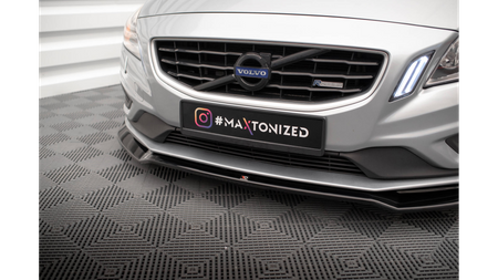 Splitter Volvo S60 II R-Design przód v.2 Gloss Black