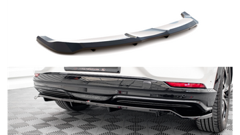Splitter Ford Mustang Mach-E I Rear Central with Diffuser Gloss Black
