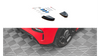 Splitter Fiat 500 Abarth I Facelift Tył Boczne Gloss Black