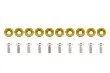 Decorative screws washers M6x1.0 15mm JDM Gold