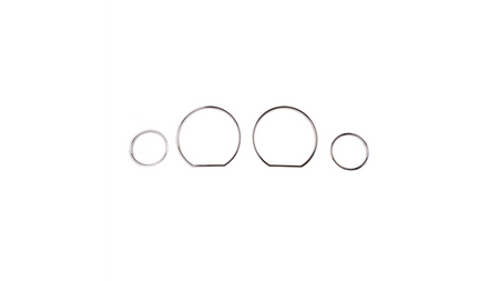 Sport Dashboard Rings Chrome suitable for BMW 3 (E36) Coupe Touring Compact Convertible Sedan 1990-1999