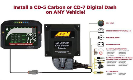 22 Channel CAN Sensor Module AEM ELECTRONICS