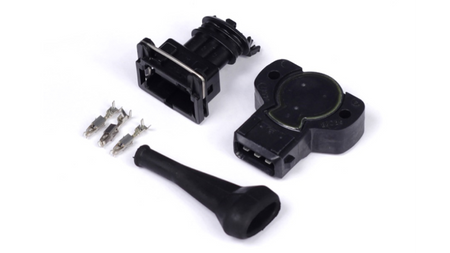 Throttle position sensor - Black, counterclockwise rotation, 8 mm D-type axis