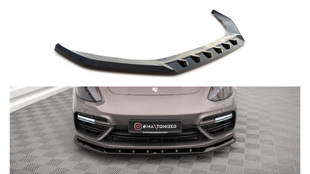 Splitter Porshe Panamera Turbo S E-Hybrid Front v.1 Gloss Black