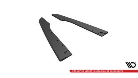 Splitter Audi RS6 C6 Rear Side Street Pro Black-Red