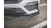 Splitter Skoda Octavia IV RS Front v.2 + flaps Gloss Black