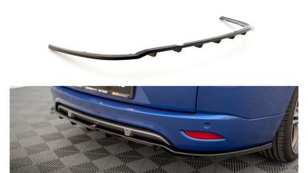 Splitter Renault Megane GT Line Grandtour III Facelift Rear Central with Diffuser Gloss Black