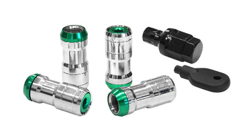 Nakrętki JDM Performance M12x1,5 Zielone Zabezpieczające