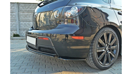 Splitter Mazda 3 I MPS Tył Boczne Gloss Black