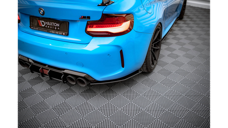 Splitter BMW 2 F87 M-Pack Tył Boczne Street Pro Black-Red