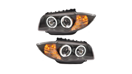 Lights BMW 1 E81 E82 E87 E88 Front CCFL Black