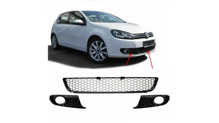 Mesh Volkswagen Golf VI Front Bumper