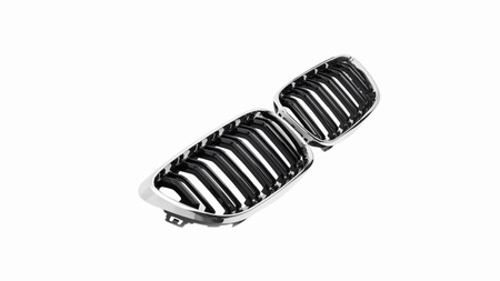 Grill BMW 2 F22 F23 podwójne żeberka Chrome & Black