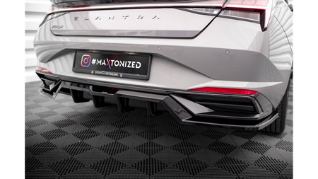 Splitter Hyundai Elantra VII Tył Środkowy z Dyfuzorem Gloss Black