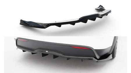 Splitter Tesla Model X Mk1 Facelift Tył Środkowy z Dyfuzorem v.2