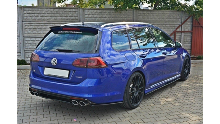 Splitter Volkswagen Golf 7 R Rear Central without Diffuser Gloss Black