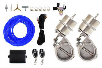 Exhaust Dual Cutout Set Pneumatic 51mm Boost Closed