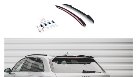 Spoiler Cap Audi A4 B9 Avant v.2 Gloss Black