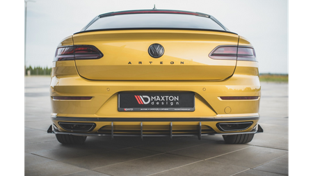 Diffuser Volkswagen Arteon R-Line Rear Valance + Flaps Black Racing Durability