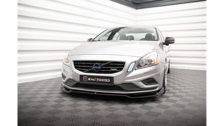 Splitter Volvo S60 II R-Design przód v.2 Gloss Black