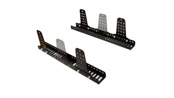 Bucket Seat Mounts steel hardened with adjustment FIA
