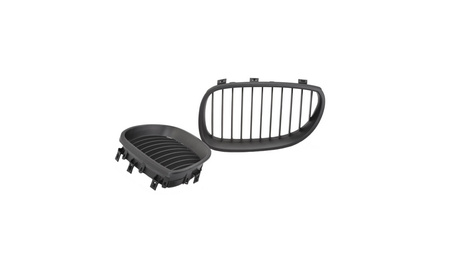 Grill BMW 5 E60 E61 Single Line Matt Black