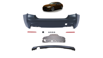 Zderzak BMW 3 F30 Tył z dyfuzorem