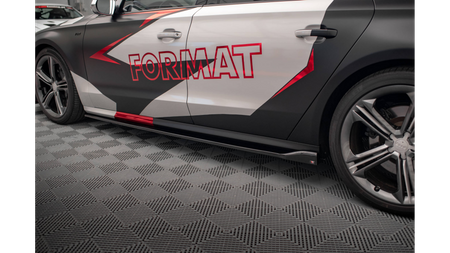 Dokładka Audi S8 D4 Progi v.2 Gloss Black