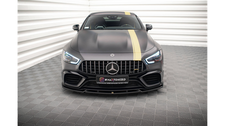 Splitter Mercedes-Benz GT 63S 4-Door Aero przód v.3 Gloss Black