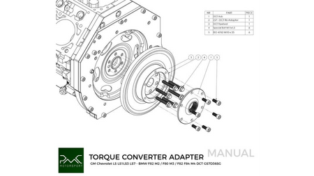 Flywheel GM Chevrolet V8 LS - BMW DCT DKG GS7D36SG R6