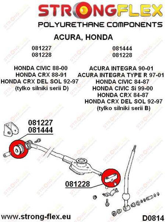 Shift lever stabilizer bush SPORT