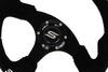 Steering wheel SLIDE 320mm offset:20mm Suede Black